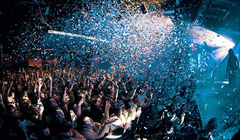 people celebrating a concert