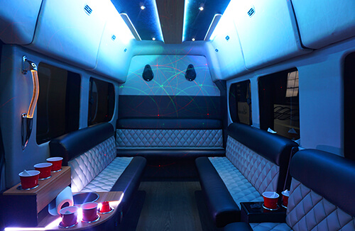 van interior view