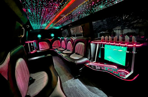 modern limousine seating