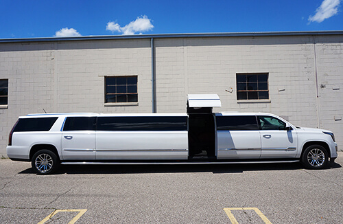 white limousine exterior