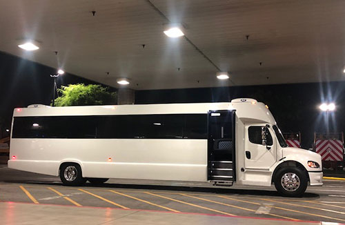 43 passenger party bus exterior