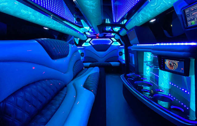 ample limousine interior